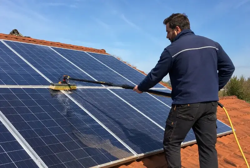 Nettoyage et entretien de panneaux solaires à Cannes-et-Clairan
